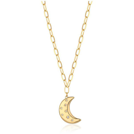 Collana donna pendente luna S'agap Stellar