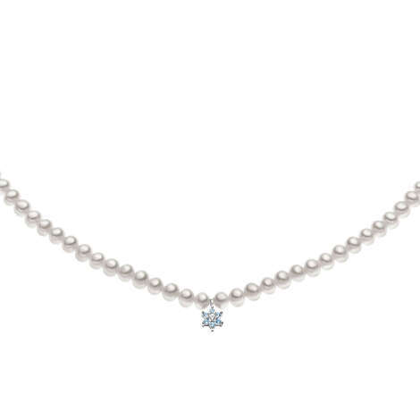 Collana Perle E Diamanti Da Donna Di Comete Jolie FWQ 154
