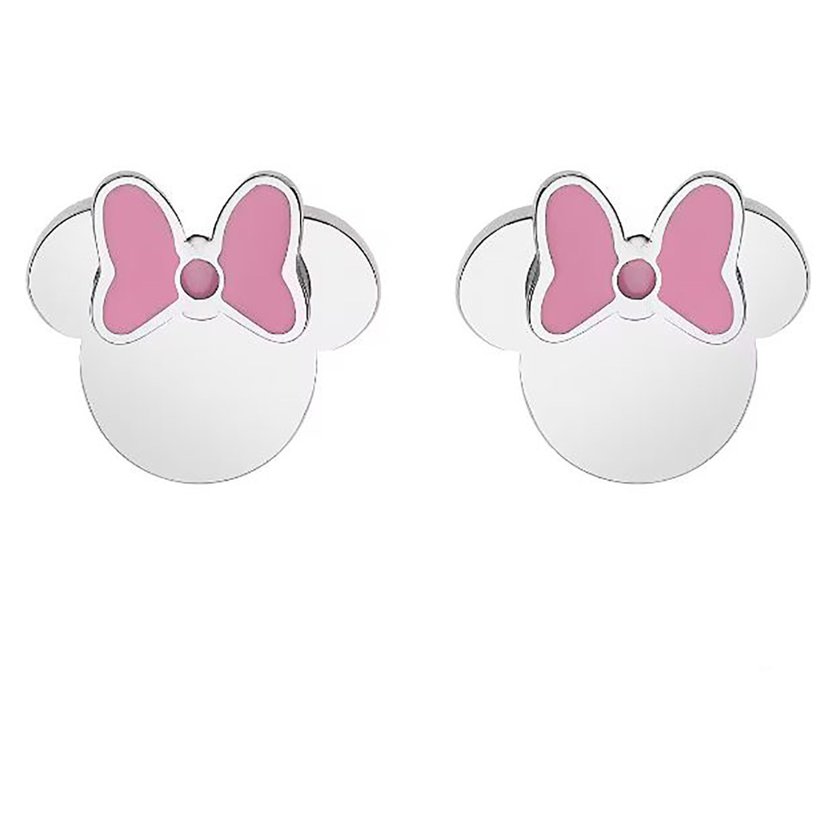 Orecchini bambina Disney Minnie Mouse fiocco rosa E600185NKL