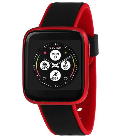 Orologio smartwatch rosso Sector S-04 Colours